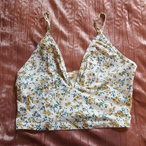 Urban Outfitters Floral Crop Top/Bralette NWOT